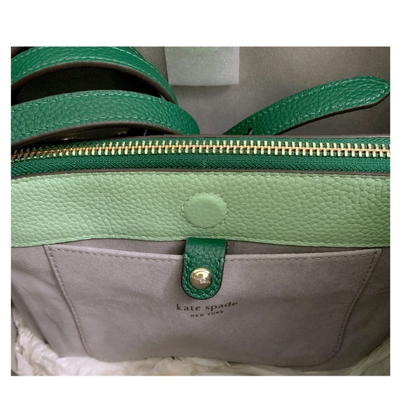 NWT Kate Spade ♠️ KNOTT Medium Colorblock Soft Pebble Leather Handbag - Picture 8 of 13